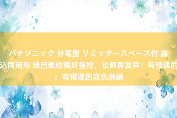 パナソニック 分電盤 リミッタースペース付 露出・半埋込両用形 姆巴佩收强奸指控，讼师再发声：有预谋的寇仇谮媚