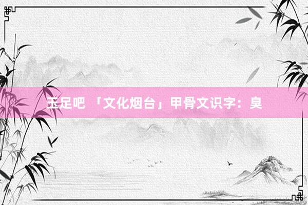 玉足吧 「文化烟台」甲骨文识字：臭