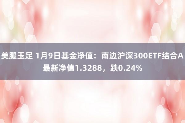 美腿玉足 1月9日基金净值：南边沪深300ETF结合A最新净值1.3288，跌0.24%
