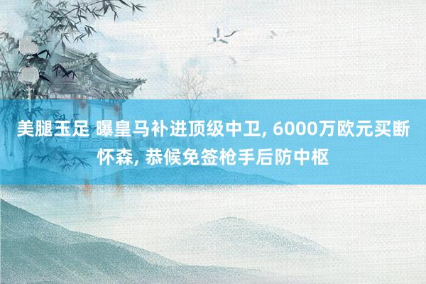 美腿玉足 曝皇马补进顶级中卫， 6000万欧元买断怀森， 恭候免签枪手后防中枢