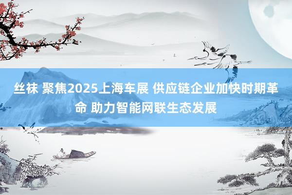 丝袜 聚焦2025上海车展 供应链企业加快时期革命 助力智能网联生态发展